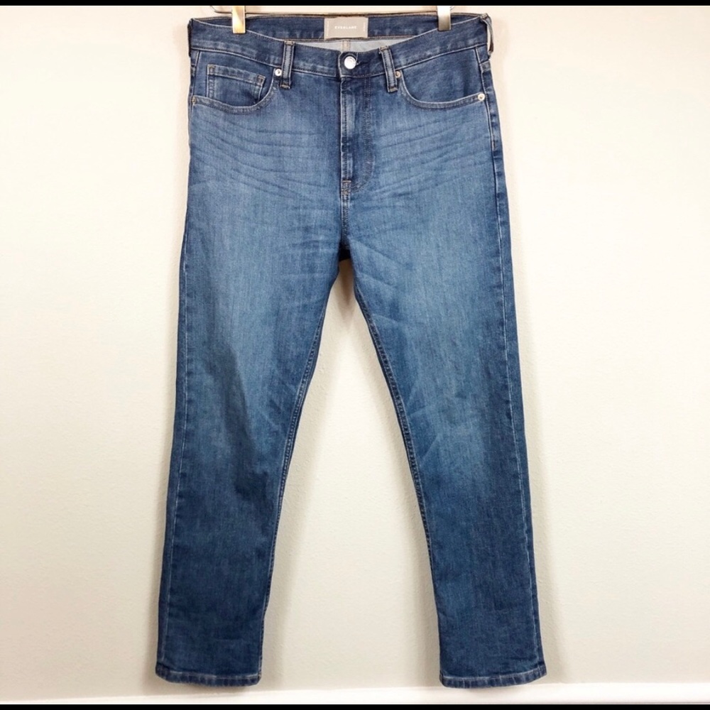 Everlane high rise straight leg jeans